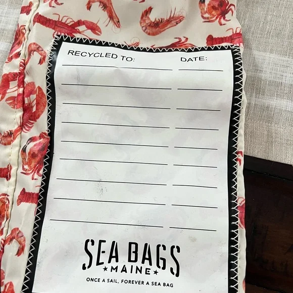 Sea Bags Maine Lobster Print Wine Bag - Picture 1 of 5